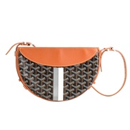 【สินค้ามือสอง】กระเป๋าสะพายไหล่ GOYARD รุ่น Hirondelle ทำจากผ้าแคนวาสเคลือบ สีน้ำตาล