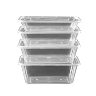 Fruit Fresh-Keeping Lunch Box Plastic Cover Bowl Packaging Bento Rectangular Round Fast Food Box wit
