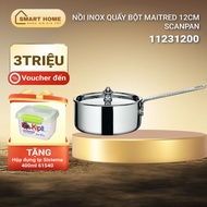 High-quality seamless stainless steel pot/pan for Scanpan MaitreD induction cooker 12cm/14cm/16cm, d