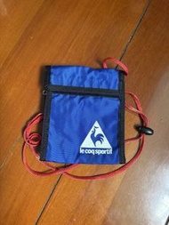 Le Coq Sportif 藍色斜孭銀包