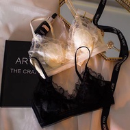 Sexy French Lace Bra Summer Thin Style Breathable Wireless Bra Set 4 Colors Size 32/70AB-38/85AB