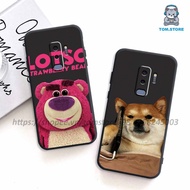 Samsung S9 / S9 PLUS / S9+ Case With Square Border In lotso Strawberry Bear Shape, cute Animals
