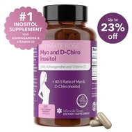 Myo-Inositol & D-Chiro Inositol plement for PCOS and Hormonal Balance with Ashwagandha for Women & V