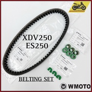 [100% ORIGINAL] WMOTO ES250 ES250i [ 3 IN 1 SET ] BELT BELTING TIMING BELT V BELT ROLLER BUSH SLIDE 