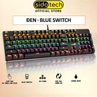 Bàn phím cơ máy tính gaming SIDOTECH TERMINATO G1 với brown switch tránh ồn đèn led RGB sặc sỡ full