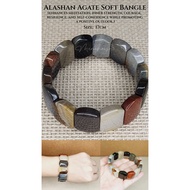 Alashan Agate Soft Bangle