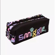 Smiggle Vibin Twin Zip Pencil Case Black Mix - Pencil Box