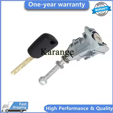 NEW 9170.Y0 Front Left Ignition Switch Lock Barrel Cylinder with Key for Peugeot 407 Citroen C4 2004