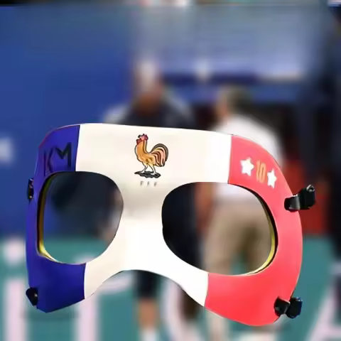 PSG Sporty Mask Protective Face Mask for Athletes Face Guard La Coq Gaulois Mbappe Facial Protection