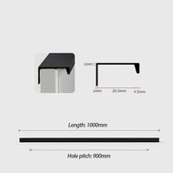 Minimalist Cupboard Door Handle Gold Cupboard Handle Cupboard Door Pull - Black-100cm