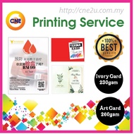 Ivory Paper A4 / A3 Printing Ivory Card (230gsm) / Art Card (260gsm) Printing Service / Menu / Certi