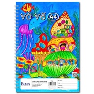 XO [ERASVN] Eras E760/E761 A4 drawing notebook with spine / spring (20 sheets, size 100, whiteness 8