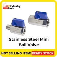 Stainless Steel 304 Mini Ball Valve Male / Female BSP Thread
