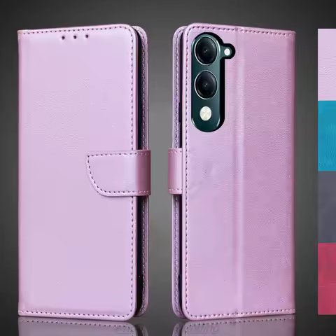 Wallet Flip Cover Leather Case for Vivo Y04 4G / Vivo Y29s 5G Pu Leather Phone Bags protective Holst