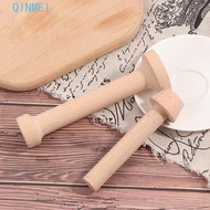 QINMEI Tart Tamper Pie Kitchen Egg Tart Pusher Double Sided Wooden Portable Pastry Tools