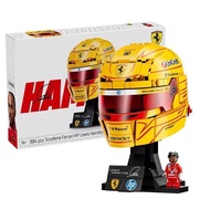 Compatible with 43022 Ferrari F1 Hamilton Helmet 43014 Leclair Assembled Toys