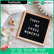 Letter Board - Papan Nama Bayi - Felt Letter Board - Papan Tulis Custom - Letter Board Kekinian Smil