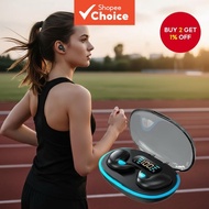 X55 Wireless Bluetooth Earbuds Mini Hidden Stereo HIFI Headphones with Mic Noise Cancelling for Musi