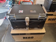 ปี๊บอลูมีเนียม HERO A65 (ใส่หมวกได้ 2 ใบ) ขนาด 65 ลิตร Aluminium 5052 ระบบ Double Lock พร้อมInner แล