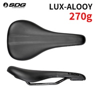 SDG LUX-ALOOY Bike Saddle 270g- Premium Aluminum Rail Design for Comfort Durability Optimized Ergono