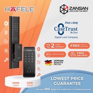 [ BTO Bundle Deal] Hafele PP8100 Digital Door Lock &amp; [Optional Gate Lock ] Bluetooth / Passcode / RFID Card / Fingerprint / Mechanical Key / 2 Years Onsite Warranty / HDB Door / HDB Gate / Digital Lock / FREE DELIVERY [INSTALLATION INCLUDED]