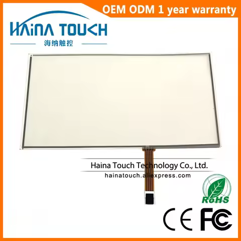 Win10 Compatible 323*191mm 14.1 inch 4 wire resistive USB touch panel kit, laptop transparent touch 