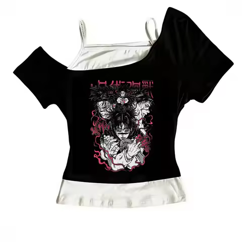 Choso t shirt teen anime korean clothes Comfortable graphic 2000s women 80s Digital Comfortable aest