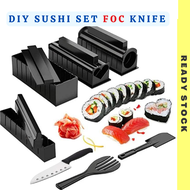 11 Pcs DIY Sushi Maker Sushi Roll Maker Sushi Roller Cutter Tools Japanese Rice Ball Mould Bamboo Su