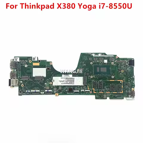 Laptop Motherboard For Lenovo YOGA X380 02DA004 02DA006 DTZS1 LA-F421P Mainboard 13.3 Inch I5-8250U 