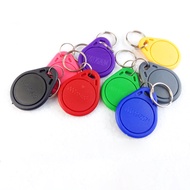 100pcs EM4100 125khz ID Keyfob TK4100 Proximity RFID Tag Tags Chave Card Sticker Key Fob Token Ring 