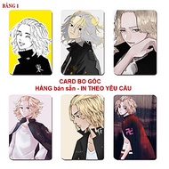 Card bo góc Mikey Sano Manjiro 6 ảnh khác nhau/ Thẻ card hình Sano Manjino Mikey Anime Tokyo Revenge