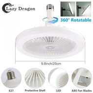 E27 LED fan light Fan and LED Light 2-in-1 Remote Control 3-Speed LED Fan Lamp 85-265V 30W E27 Fan L