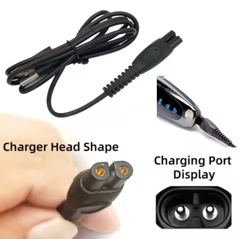 5V Charger Cable，Electric Shaver Beard Trimmer Charging Cord for Philips QP2724 QP2834 QP1924 MG9520