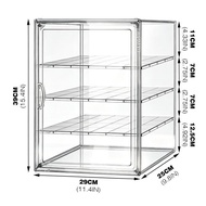 Large Transparent storage box Multifunctional dustproof acrylic 29*25*39cm 33*33*45cm
