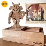 Funny funny toys can dance little wooden people, can move decompression toys Wooden fun performance 