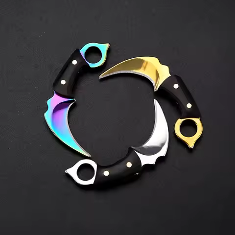 Mini Karambit Keychain, EDC Utility Knife for Opening Boxes Packages, Non-Folding Pocket Knife