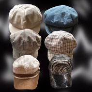 Y2k hat, beret hat, 2000era hat, vintage hat, painter hat, grunge, gothic, cotage core, downtown Gir