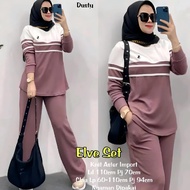 ELVE SET #2/SETELAN BLOUSE WANITA JUMBO/KNIT ASTER PREMIUM