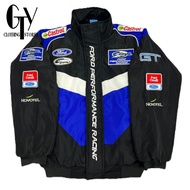 F1 Ford Ferrari Men's Racing Jacket Retro Embroidery Sport Cool Motorcycle Baseball Premium Original