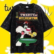 LASTHOPE 'TWEETY' OVERSIZE WASHING TSHIRT / KAOS TOP TSHIRT TEE WASHING ACID WASHED STONEWASH OVERSI
