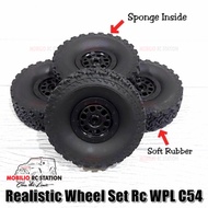 WPL C54 Full Set Wheel Tire RC Mini Adventure Offroad