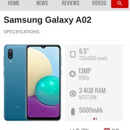 Samsung Galaxy A02/M02 second Bekas