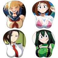 My Hero Academia 3D Silicone Mousepad Anime Himiko Ochako Tsuyu 3D Wristband Mouse Pad Sex Hentai Gi