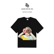 ADLV [acme de la vie] เสื้อยืด Oversize รุ่น Baby Face Short Sleeve T-Shirt Black Donuts 1 R Black