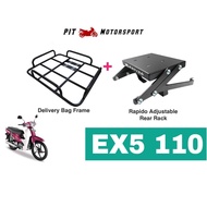 RAPIDO Monorack Honda EX5110 EX5 EX5Fi FI Kambing Food Delivery Bag Frame Tapak Monorack Accessories