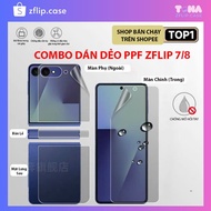 Z Flip 7 Screen Protector Transparent PPF Flexible Film for Z Flip 7 Full Screen Protection, Scratch