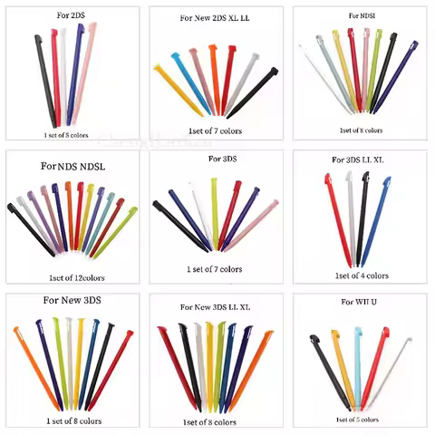 9 Models For Nintendo Plastic Touch Screen Pen Handwriting Pen For 2DS 3DS XL New 3DS XL NDS NDSI ND