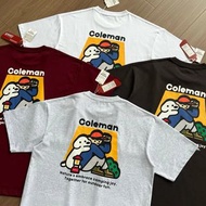 日本預訂 4色選 freak」s store x Coleman 小狗露營風拼色logo 短袖T恤 tee