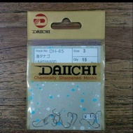 MATA DAICHI HOOK "DH-45" (UMITANAGO) (Silver Without Hole) Mata Kail Daichi Original