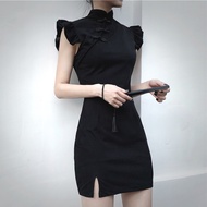 dandelia premium / DRESS CHEONGSAM SCUBA 1620 (S-XL) / dres / dres scuba import terbaru / dress lc